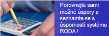 Úspornost systému Roda